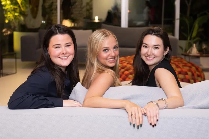 Ellie Strehli, Kate Jackson, Anna McGrath at BeDESIGN's 10th anniversary
